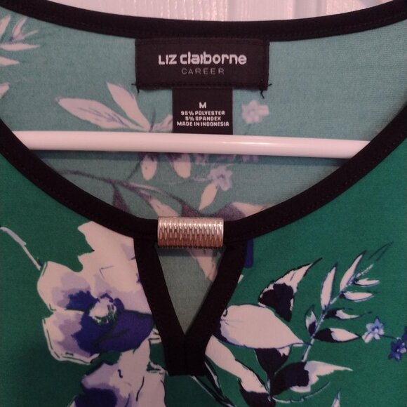 Liz Claiborne Career Blouse with silver accent - Picture 7 of 10